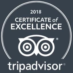 TripAdvisor Certificate of Excellence 2018